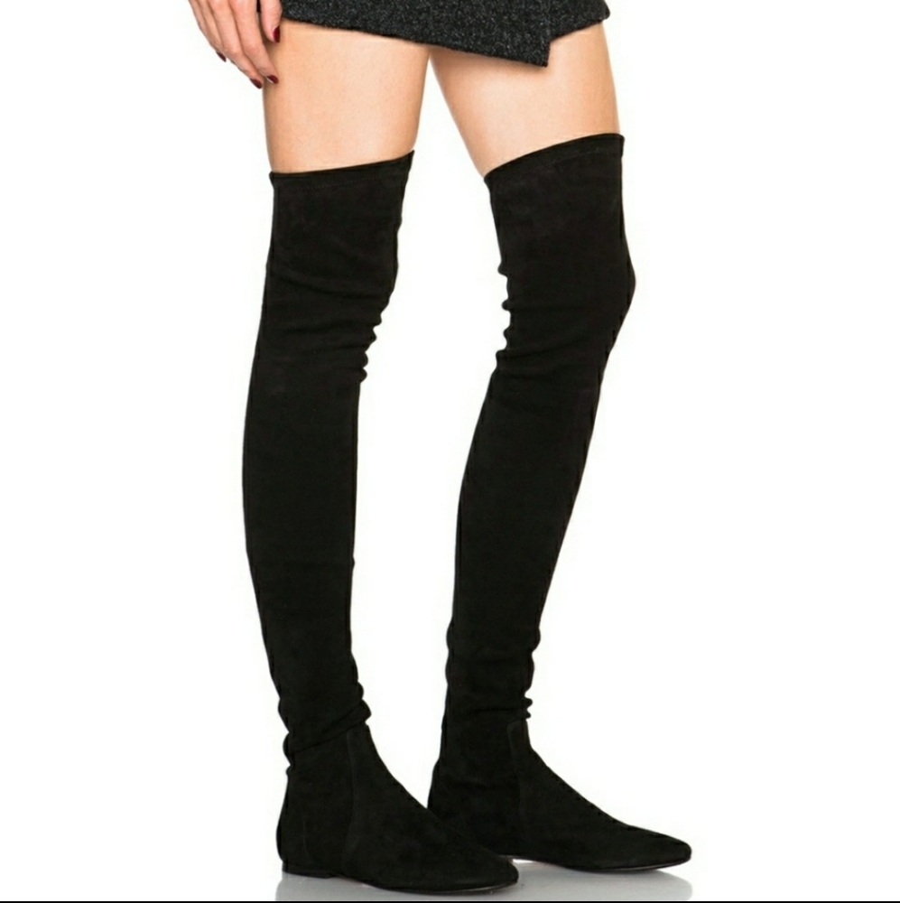 Isabel Marant Brenna Suede Over The Knee Boots - Picture 1 of 7
